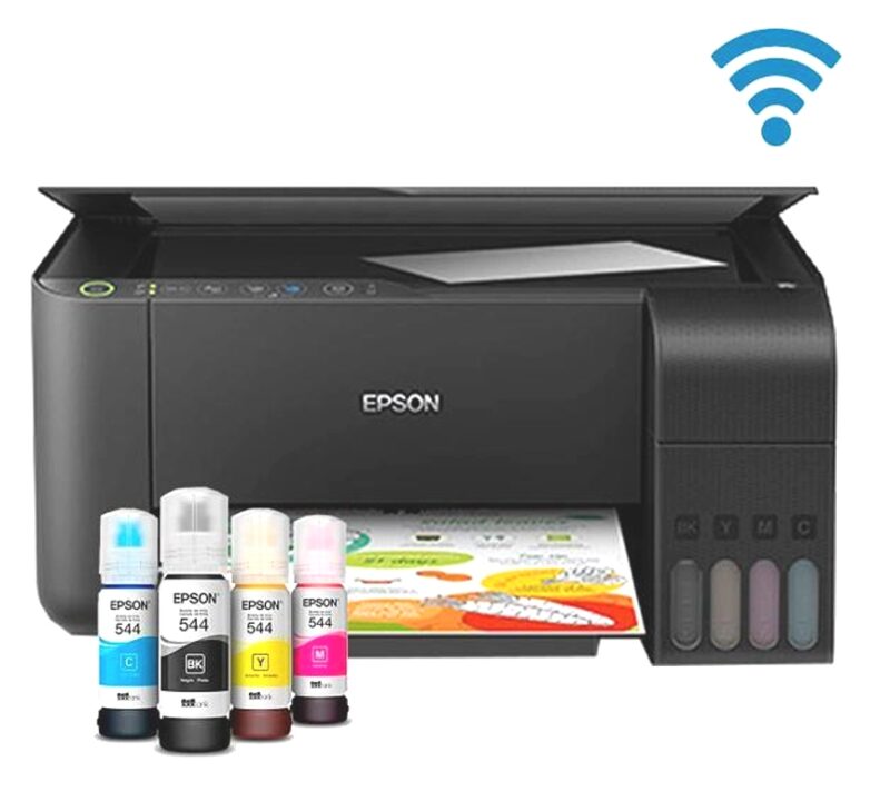 EPSON EcoTank L3252 – Imprimante Multifonction à réservoir d’encre – Impression, Copieur, Scanner, Wifi – Image 2