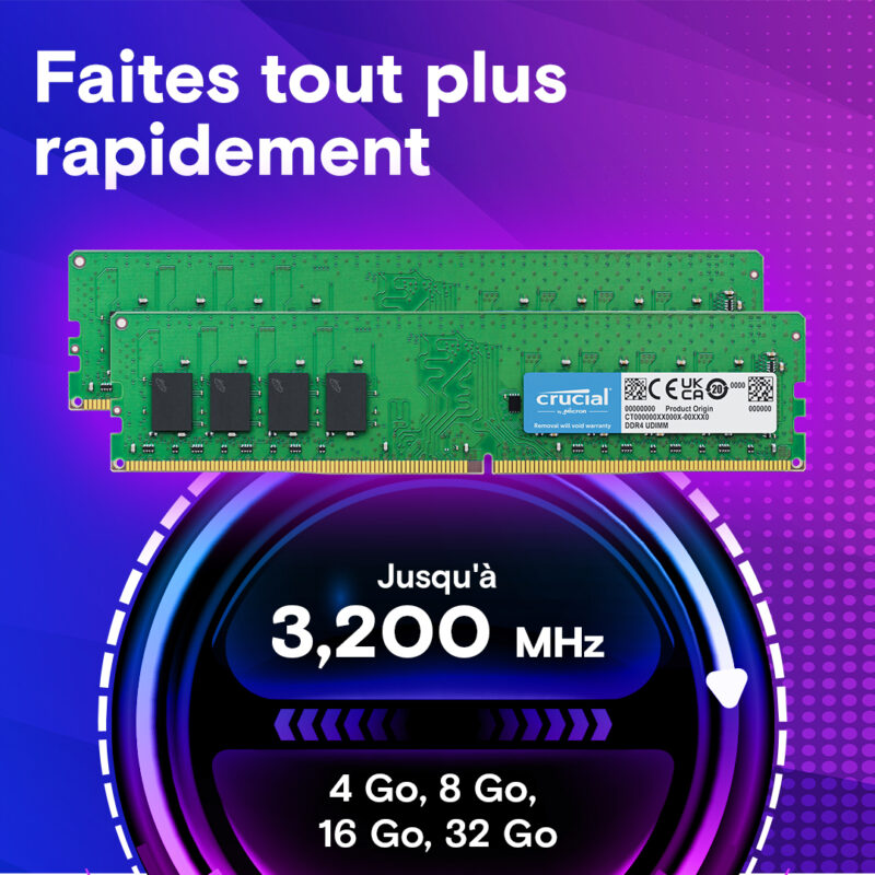 Crucial 16GB DDR4-3200 UDIMM – Image 3
